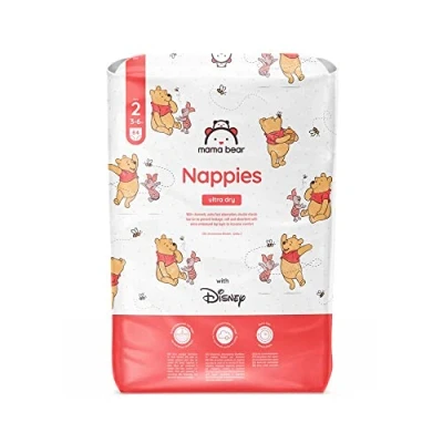 Abbildung von Amazon Marke: Mama Bear Disney Ultra Dry Windeln Größe 2 (3 6 kg), Weiß, 84 Stück (1 er Pack)