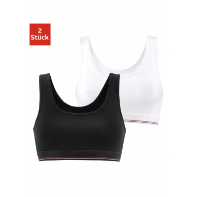 Abbildung von H.I.S 2 PACK Bustier, Damen, Größe: 32/34, Schwarz + weiß