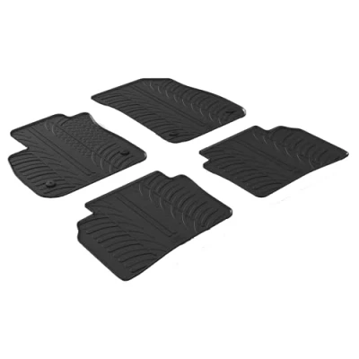 Abbildung von Gledring 0095 Fußmattensatz Gummi vorne und hinten 4 schwarz 750mm 550mm OPEL: Insignia B Sports Tourer, Grand Sport