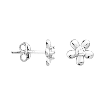 Abbildung von SOFIA MILANI Damen Ohrringe 925 Silber mit Zirkonia Steinen Ohrstecker E2954