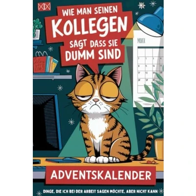 Abbildung von Adventskalender für Kollegen: Wie Man Seinen Kollegen Sagt, Dass Sie Dumm Sind: Dinge, Die Ich Bei Der Arbeit Sagen Möchte, Aber Nicht Kann Lustige Geschenk Mitarbeiter
