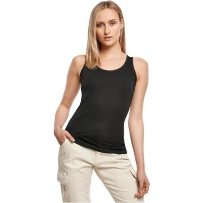 Abbildung von Build Your Brand Damen By089 ladies Merch Top T Shirt, Schwarz, XL EU