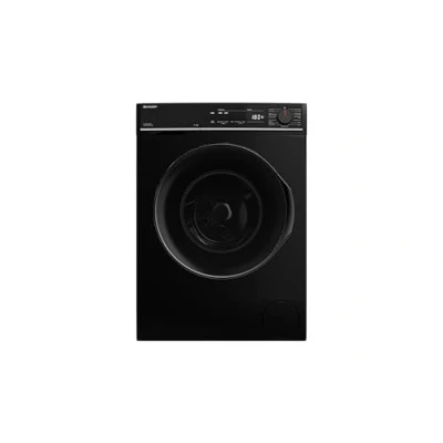 Abbildung von SHARP ES PRO014BA DE Waschmaschine Frontlader, 10kg, 1400U/min, Smarte Bedienung durch Veezy App, Dampffunktion, Inverter, 15 Programme, AquaStop, Schwarz