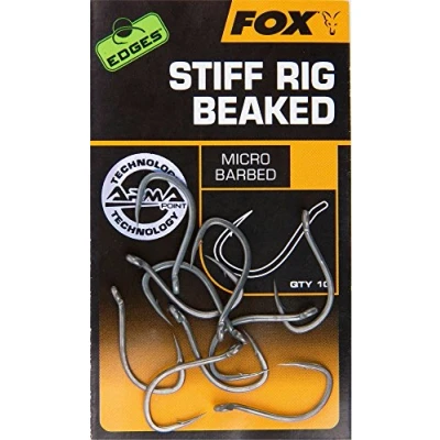 Abbildung von Fox Edges Armapoint Stiff Rig Beaked Hooks 10 Karpfenhaken, Angelhaken zum Karpfenangeln, Haken für Karpfen, Boiliehaken, Größe:5