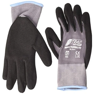 Abbildung von NITRAS 8800 Flexible Fit Allroundhandschuhe Gartenhandschuhe, Grau/Schwarz, Gr. 6 (3 Paar)