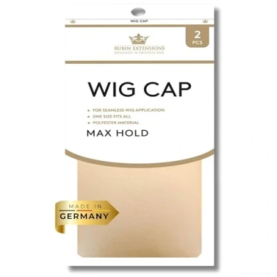 Abbildung von 2 Stück Perückenkappe Nylon, Perücken Kappe von Rubin Extensions, Perückenkappen Set, Atmungsaktive Dehnbare Elastische