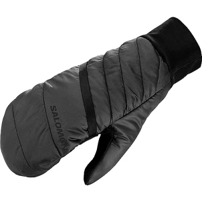 Abbildung von SALOMON MTN Overmitten Fäustlinge Unisex, Angenehm wärmend, Praktisches Design, Schutz bei jedem Winterwetter, Deep Black, XS/S