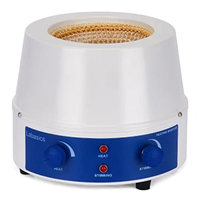 Abbildung von Labasics Heizmantel, Einstellbar Heizung und Elektromantel umrühren Elektrothermisch Laborheizmantel mit Magnetrührer 0 1400 U/min Temperaturregelung 220 V / 380 ℃ 250 W, 500 ml