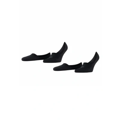 Abbildung von Burlington Herren Füßlinge Everyday 2 Pack Box M IN Baumwolle unsichtbar einfarbig Paar, Schwarz (Black 3000) neu umweltfreundlich, 39 40