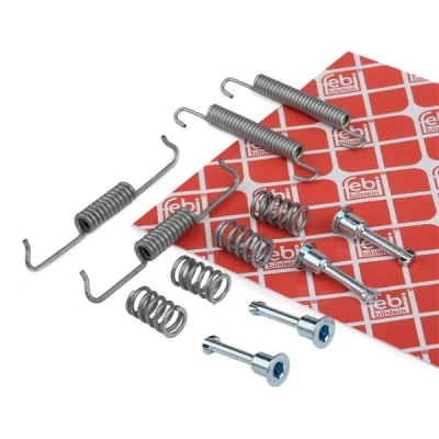 Abbildung von FEBI BILSTEIN 29225 Zubehörsatz, Bremsbacken Hinterachse BMW: X5, 5 Saloon, X3, MERCEDES BENZ: ML Class, VOLKSWAGEN: Touareg I kfzteile, mister auto,