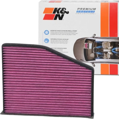 Abbildung von K&amp;N Filters DVF5000 Innenraumfilter Aktivkohlefilter 285 57 quadratisch VOLKSWAGEN: GOLF 6, Tiguan I, Sharan II, SKODA: Octavia 2 Combi