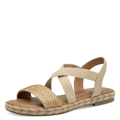 Abbildung von Tamaris Sandalette Damen Flach metallic,EU 41