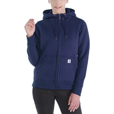Abbildung von Carhartt Damen Relaxed Fit Mittelschweres Full Zip Sweatshirt, Marineblau, M
