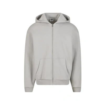 Abbildung von Urban Classics Herren Kapuzenpullover Fluffy Zip Hoody, Flauschiger mit Reißverschluss, Hoodie für Männer, Oversize Fit
