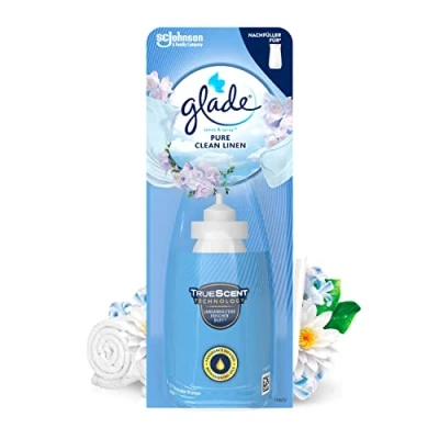 Abbildung von Glade (Brise) Sense &amp; Spray Nachfüller (für Lufterfrischer Gerät), Pure Clean Linen (Cotton) 18 ml