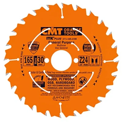 Abbildung von CMT ORANGE TOOLS 271.190.24M KREISSÄGEBLATT (ULTRA ITK) 190X1.7X30+20+16 ATB+S Z24