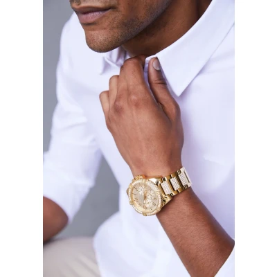 Abbildung von Guess MENS Sport Uhr goldcoloured, Herren, Größe: One Size, Gold coloured