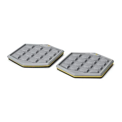 Abbildung von SKLZ Unisex&#039;s Non Core Court Slidez Stabilitäts Gleitscheiben, Übungsschieber für Ganzkörpertraining, leicht und abriebfest, grau, 31 cm, 2 Stück, Einheitsgröße