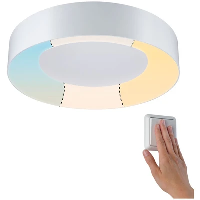 Abbildung von Paulmann 78947 LED Deckenleuchte Casca IP44 White Switch 3200lm 230V 23W Weiß rund dimmbar Metall, Kunststoff 3000 K