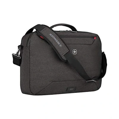 Abbildung von WENGER MX Commute 2 in 1 Laptop Tasche/Rucksack mit Tabletfach, Notebook bis 16 Zoll, Damen Herren, Business Uni Schule Reisen, Grau, 611640