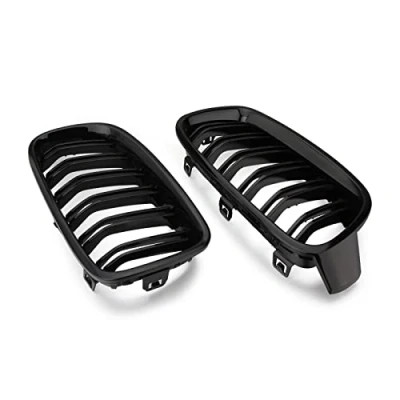 Abbildung von Nieren Doppelsteg Sport Kühlergrill Glanz Für F30 und F31 3er Schwarz Twilight Garage Auto