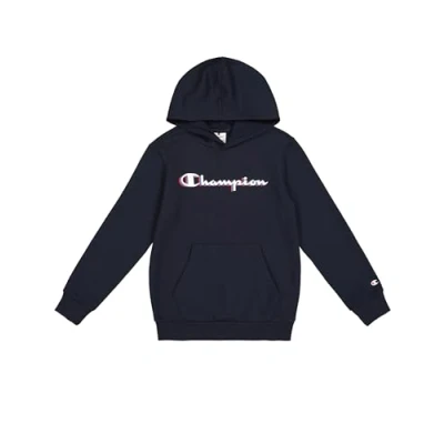 Abbildung von Champion Jungen Legacy Boy Big Logo Hoodie Hooded Sweatshirt, Blue (BS501),