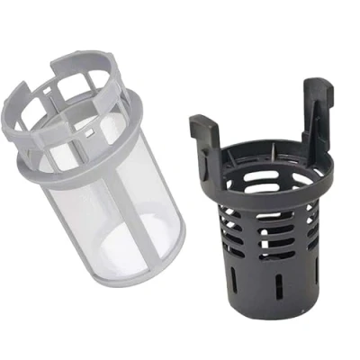 Abbildung von Filter für Geschirrspüler außen und innen, kompatibel mit Ariston Indesit Whirlpool C00256571 C00256572