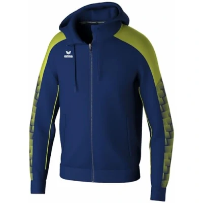 Abbildung von Erima Unisex EVO STAR Trainingsjacke mit Kapuze (1032409), new navy/lime, XXL