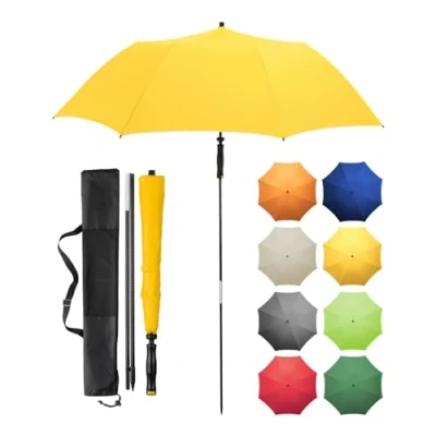Abbildung von FARE Reise Sonnenschirm Travelmate Camper UV Schutz 50+ für Koffer Flugzeug Camping Balkon Strand Garten (Gelb)