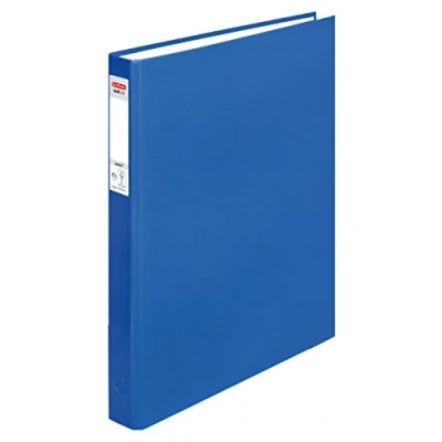 Abbildung von Herlitz Ringbuch maX.file pRotect A4, 1 Stück, 2 Ring Kombi Mechanik, 25 mm Füllhöhe, blau