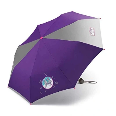 Abbildung von Scout Kinder Regenschirm Taschenschirm Schultaschenschirm mit großen Reflektionsflächen extra leicht Wild Horse/Pferde