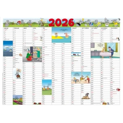 Abbildung von Uli Stein Jahresplaner 2026: Posterkalender: Plakatkalender für die Wand Ideale Schreibtischunterlage (Uli Kalender 2026)