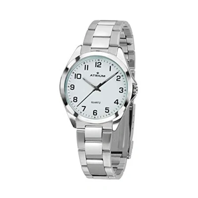 Abbildung von Atrium Damen Armbanduhr Klassisch Sehr Deutlich Analog Quarz mit Edelstahl Armband Silber A11 30