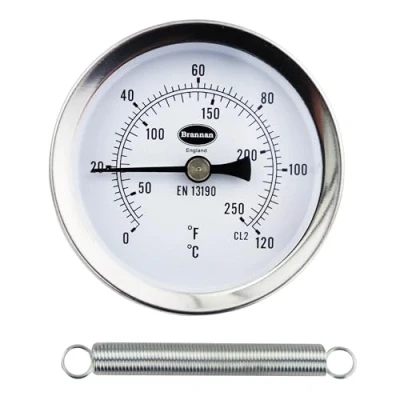 Abbildung von Rohr Thermometer, Durchmesser: 66 mm, von 0 bis 120 Grad