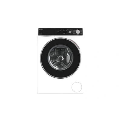 Abbildung von SHARP ES NFA816BW1NA DE Waschmaschine Frontlader, 8kg, 1600U/min, 15 Programme inkl. 12 Min. Kurzprogr., Allergiker Programm, AquaStop, Weiß
