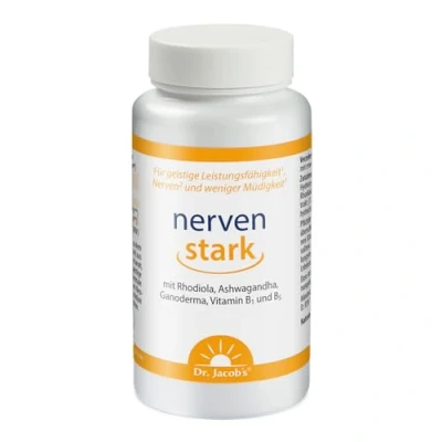 Abbildung von Dr. Jacob&#039;s nervenstark Rhodiola Ashwaganda Reishi Pilz
