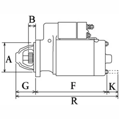 Abbildung von HC Cargo F032116893 Anlasser 12V 1,4kW 11 70,0mm