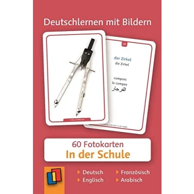 Abbildung von In der Schule: 60 Fotokarten auf Deutsch, Englisch, Französisch und Arabisch (Deutschlernen mit Bildern)