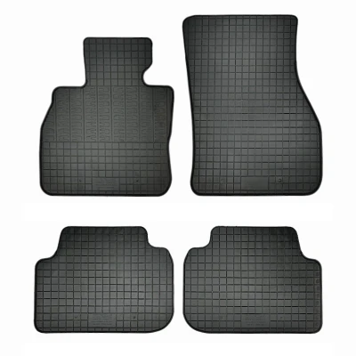 Abbildung von AutoStyle CK RMI01 Fußmattensatz Vollgummi vorne und hinten 4 schwarz