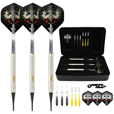 Abbildung von CUESOUL 16 Grams Deluxe Soft Tip Darts Set with Luxury Case（JL STL B1103+D604）