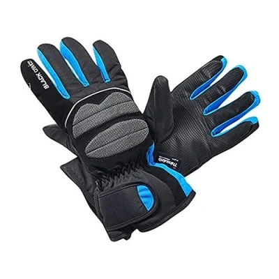 Abbildung von Black Crevice Erwachsenen Skihandschuhe, schwarz/blau, L