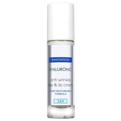 Abbildung von Anti Falten Hyaluroncreme für Augen und Lippen mit tiefenwirksamer Feuchtigkeitsformel 50g BINGOSPA innovation