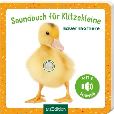 Abbildung von Soundbuch für Klitzekleine Bauernhoftiere: Allererstes mit 6 hochwertigen Tiergeräuschen Kinder ab 12 Monaten