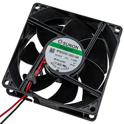 Abbildung von Lüfter 24V 1,2W 80x80x25mm 62,8m3/h 30dBA ; Sunon MF80252V21000UA99