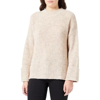 Abbildung von JJXX Jxellinora CREW NECK Strickpullover, Damen, Größe: XS, Cloud dancer