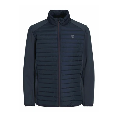 Abbildung von JACK &amp; JONES Herren Jjemulti Quilted Collar Noos Steppjacke, Navy Blazer/Detail:Set in Sleeves, S EU