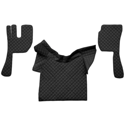 Abbildung von F CORE FL02 BLACK Fußmattensatz Eco Leder vorne 3 schwarz