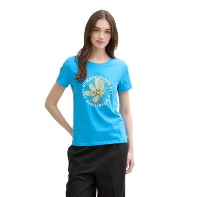 Abbildung von TOM Tailor Denim Tshirt basic, Damen, Größe: XL, Blue