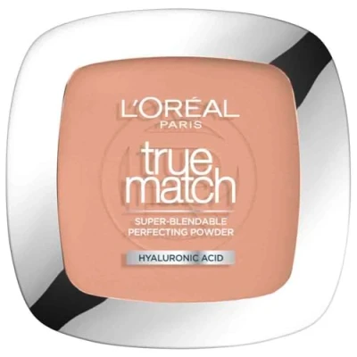 Abbildung von L&#039;Oréal Paris Puder Make up, Mattierendes Kompaktpuder mit LSF 8, Inkl. Spiegel und Schwamm, True Match Puder, Nr. 4.N, 9 g