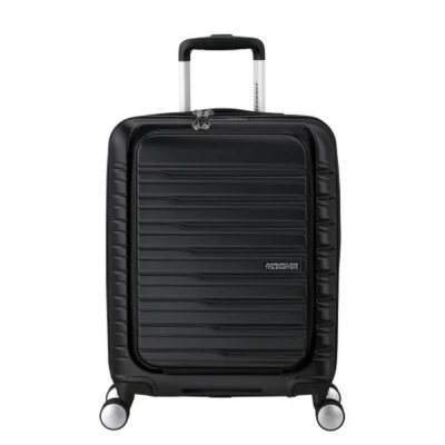 Abbildung von American Tourister Flashline Spinner S, Handgepäck mit Frontlader, 55 cm, 34 L, Schwarz (Shadow Black)